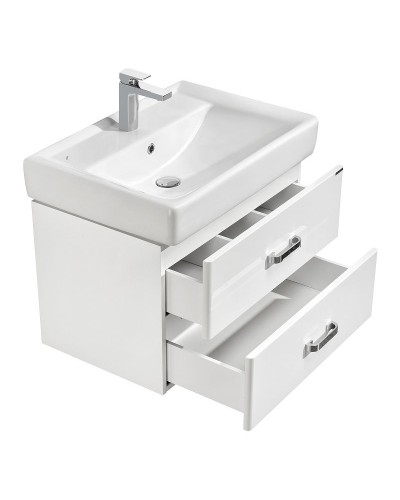 Тумба под раковину Aquaton Америна 67 1A137601AM010 подвесная Белая глянцевая