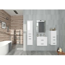 Тумба под раковину Aquaton Америна 67 1A137601AM010 подвесная Белая глянцевая