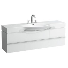 Тумба белый матовый 149,3 см 1 ящик, 2 дверцы Laufen Case 4.0135.1.075.463.1