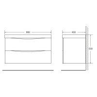 Тумба Patinato Turchese 90 см BelBagno Marino MARINO-900-2C-SO-PT-P