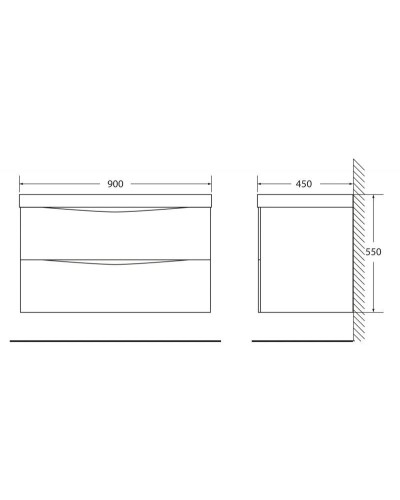 Тумба Patinato Turchese 90 см BelBagno Marino MARINO-900-2C-SO-PT-P