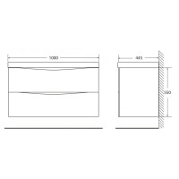 Тумба Patinato Mirto 100 см BelBagno Marino MARINO-1000-2C-SO-PM-P