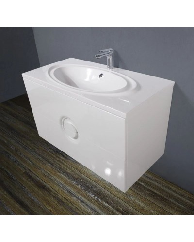 Тумба Bianco Lucido 100 см BelBagno Onda ONDA-1000-2C-SO-BL