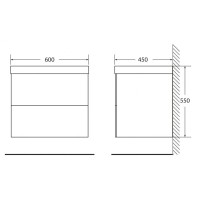 Тумба Marmo Rosa 60 см BelBagno Regina REGINA-600-2C-SO-MR