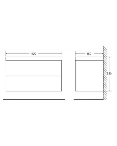 Тумба Bianco Opaco 90 см BelBagno Regina REGINA-900-2C-SO-BO-P-BLUM