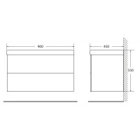 Тумба Marmo Rosa 90 см BelBagno Regina REGINA-900-2C-SO-MR-BLUM