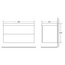 Тумба Marmo Rosa 90 см BelBagno Regina REGINA-900-2C-SO-MR-BLUM