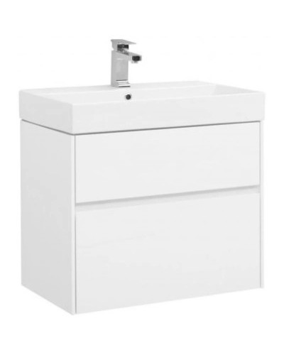 Тумба белый глянец 69,5 см Aquanet Бруклин 00203959