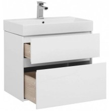 Тумба белый глянец 69,5 см Aquanet Бруклин 00203959