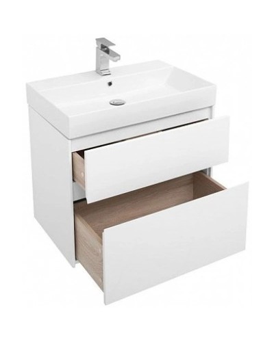 Тумба белый глянец 69,5 см Aquanet Бруклин 00203959