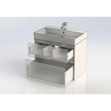 Тумба белый глянец 69,5 см Aquanet Бруклин 00203959