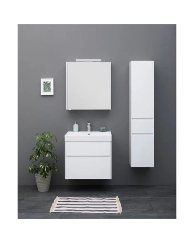 Тумба белый глянец 69,5 см Aquanet Бруклин 00203959