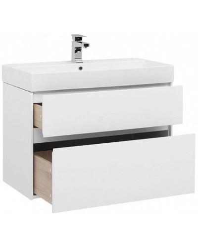 Тумба белый глянец 85 см Aquanet Бруклин 00203960