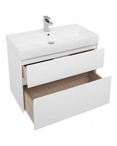 Тумба белый глянец 85 см Aquanet Бруклин 00203960