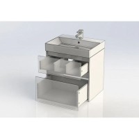 Тумба белый глянец 59,5 см Aquanet Бруклин 00203958