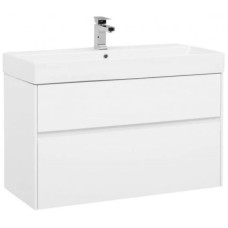 Тумба белый глянец 97,2 см Aquanet Бруклин 00203961