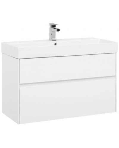 Тумба белый глянец 97,2 см Aquanet Бруклин 00203961