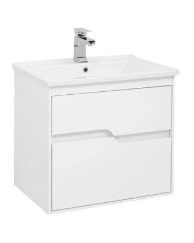 Тумба белый глянец 62 см Aquanet Модена 00198485