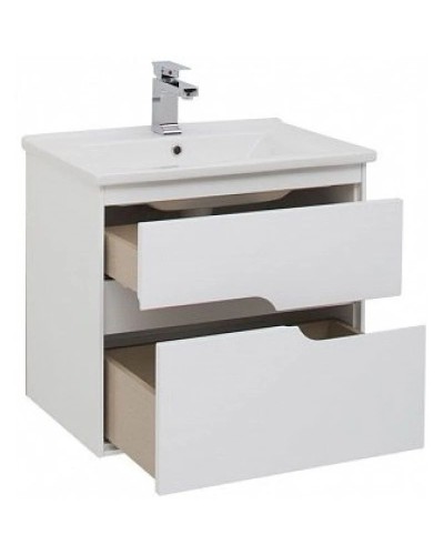 Тумба белый глянец 62 см Aquanet Модена 00198485