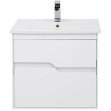 Тумба белый глянец 62 см Aquanet Модена 00198485