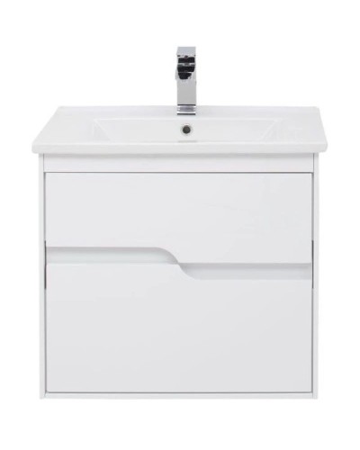 Тумба белый глянец 62 см Aquanet Модена 00198485