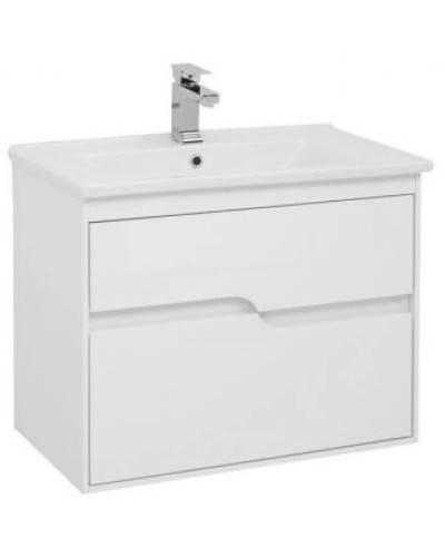 Тумба белый глянец 72 см Aquanet Модена 00198486