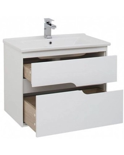 Тумба белый глянец 72 см Aquanet Модена 00198486