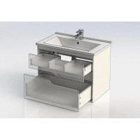 Тумба белый глянец 72 см Aquanet Модена 00198486