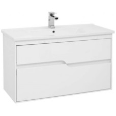 Тумба белый глянец 97 см Aquanet Модена 00198489