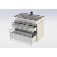 Тумба белый глянец 78,7 см Aquanet Виченца 00196963