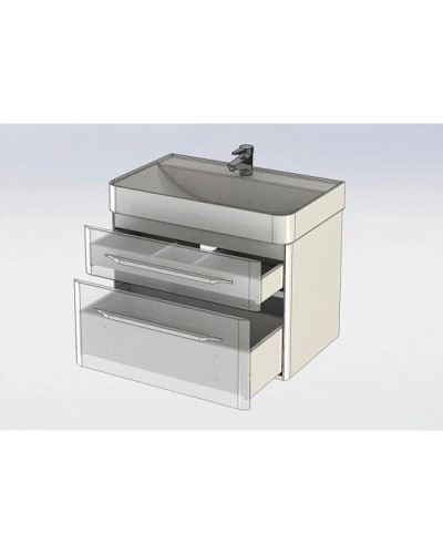 Тумба белый глянец 78,7 см Aquanet Виченца 00196963