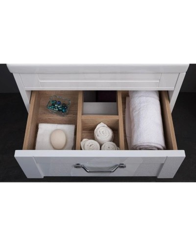 Тумба белый глянец 66,2 см Aquanet Денвер 00199210