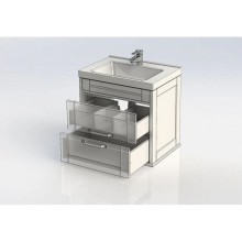 Тумба белый глянец 66,2 см Aquanet Денвер 00199210