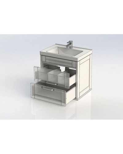 Тумба белый глянец 66,2 см Aquanet Денвер 00199210