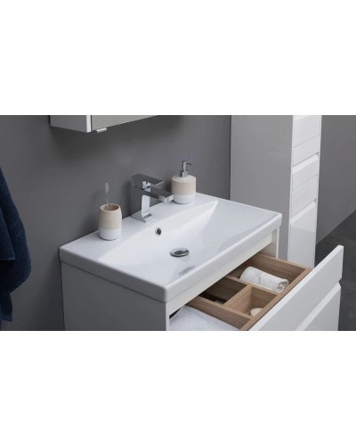 Тумба белый глянец 69 см Aquanet Палермо 00203938