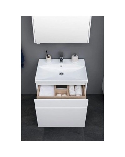 Тумба белый глянец 69 см Aquanet Палермо 00203938