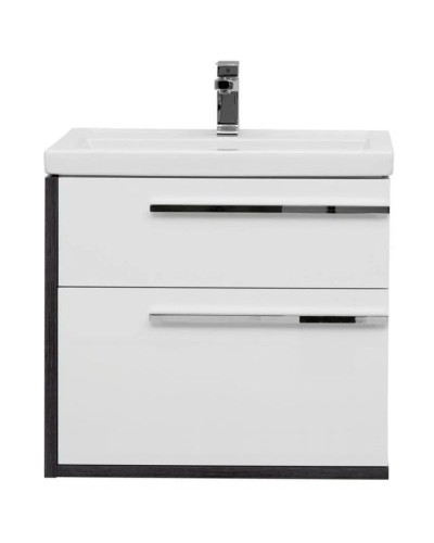 Тумба эвкалипт мистери/белый глянец 69,5 см Aquanet Фостер 00202064