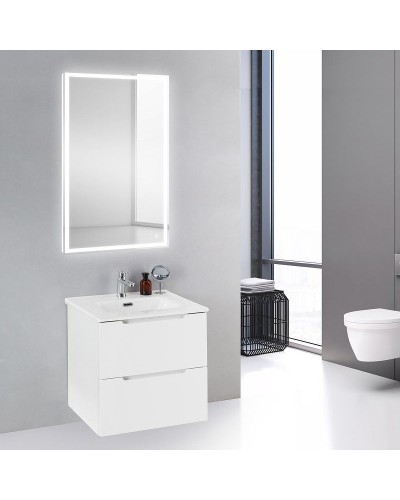 Тумба под раковину BelBagno Etna 60 ETNA-600-2C-SO-BL-P подвесная Bianco Lucido