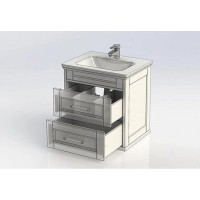 Тумба белый ясень 60,2 см Aquanet Бостон 00206550