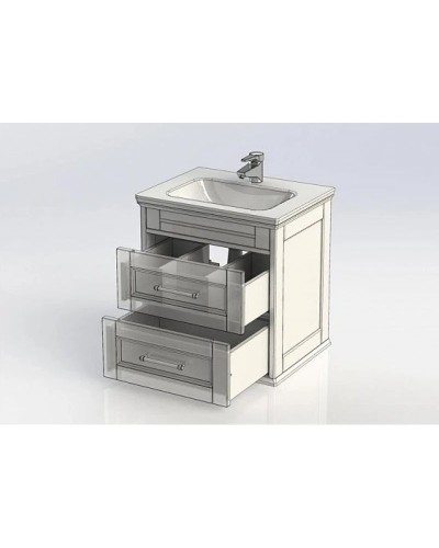 Тумба белый ясень 60,2 см Aquanet Бостон 00206550