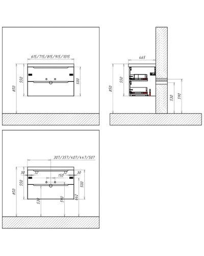 Тумба под раковину BelBagno Etna 70 ETNA-700-2C-SO-WO-P подвесная Rovere Bianco