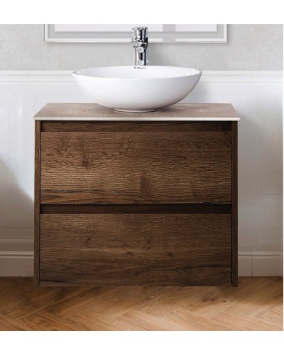 Тумба под раковину BelBagno Kraft 60 KRAFT-600-2C-SO-RT подвесная Rovere Tabacco