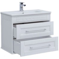 Тумба белый ясень 77 см Aquanet Бостон 00206551