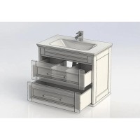 Тумба белый ясень 77 см Aquanet Бостон 00206551