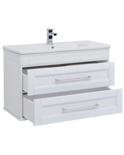 Тумба белый ясень 99,6 см Aquanet Бостон 00206549