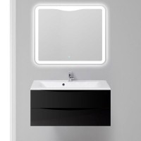 Тумба под раковину BelBagno Marino 100 MARINO-1000-2C-SO-NL-P подвесная Nero Lucido