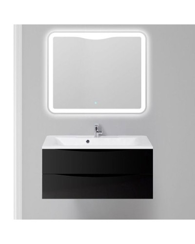 Тумба под раковину BelBagno Marino 100 MARINO-1000-2C-SO-NL-P подвесная Nero Lucido