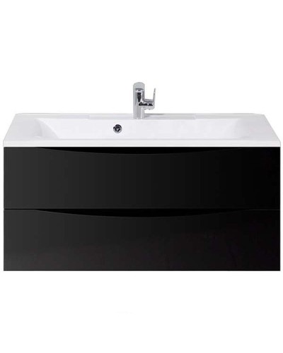 Тумба под раковину BelBagno Marino 100 MARINO-1000-2C-SO-NL-P подвесная Nero Lucido