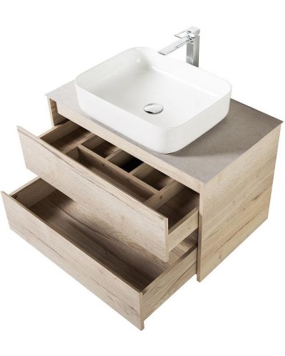 Тумба под раковину BelBagno Kraft 80 KRAFT-800-2C-SO-RGB подвесная Rovere Galifax Bianco