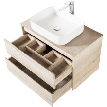 Тумба под раковину BelBagno Kraft 80 KRAFT-800-2C-SO-RGB подвесная Rovere Galifax Bianco